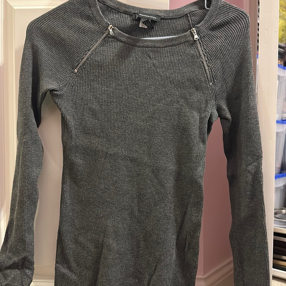 INC International Concepts ribbed knit sweater S